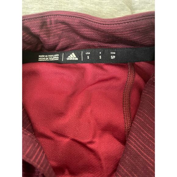 Adidas Maroon Burgundy ATM Aggies Pullover Quarter Zip Top Youth Size Small - Picture 5 of 6